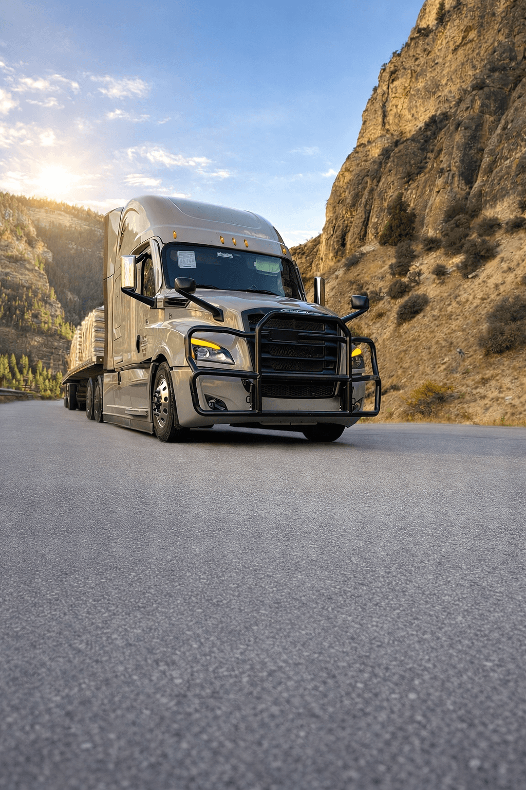 Modern trucking fleet